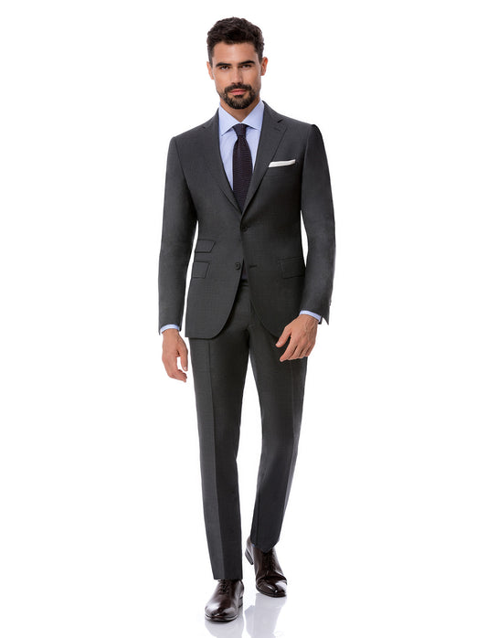 Dark grey Suit, notch lapel