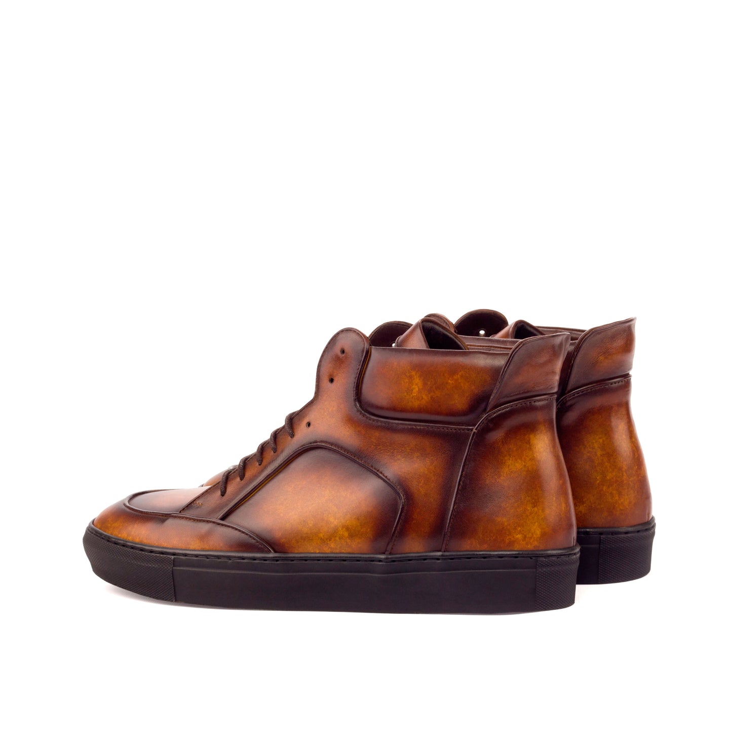 High Sneakers fire cognac high patina