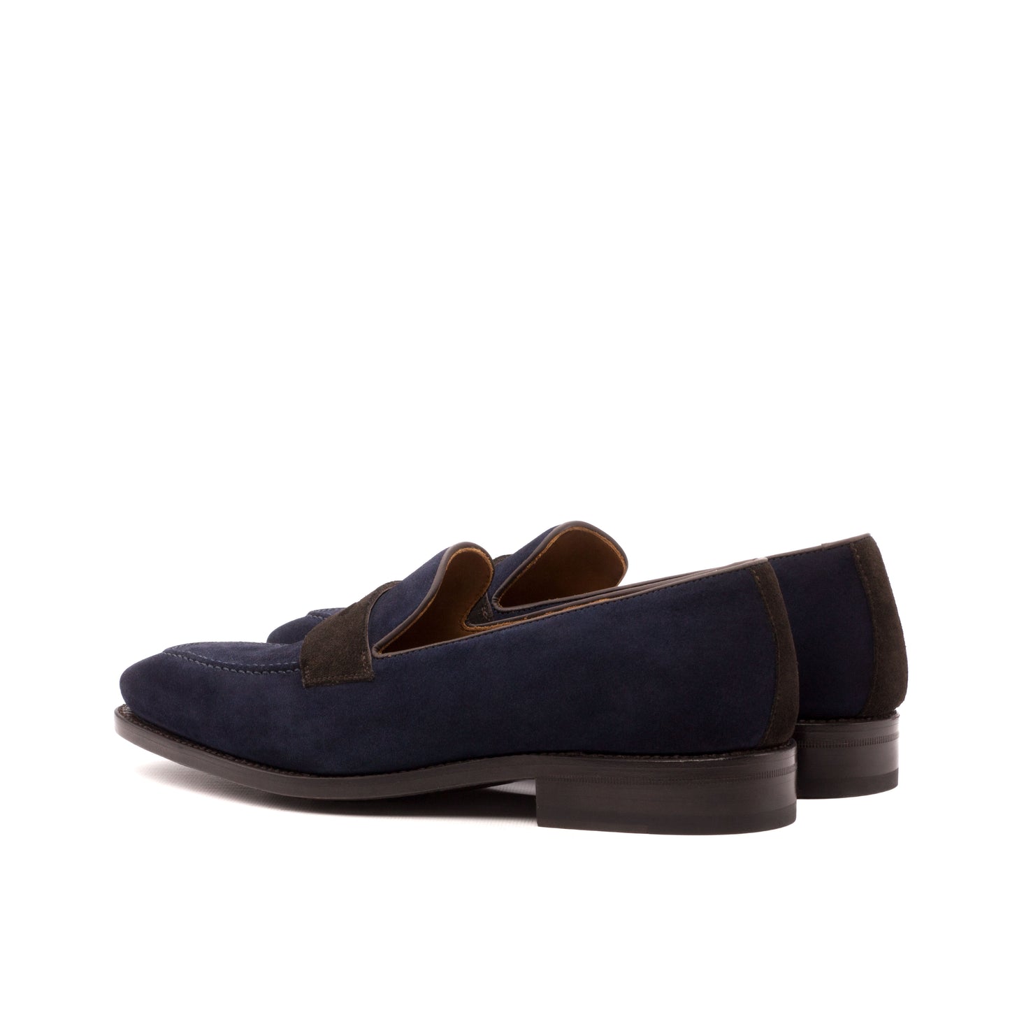 Loafer suede brown & blue