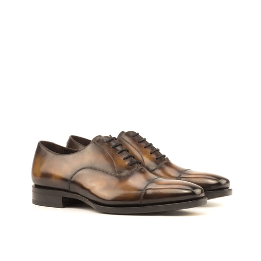 Leather Oxford Monti  │ Tobacco Marble Patina